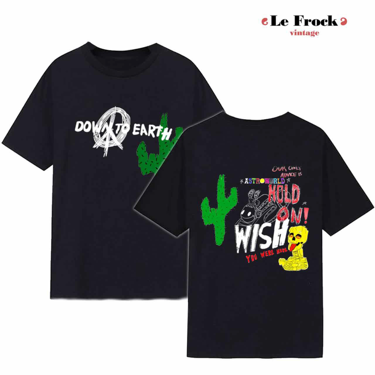 Travis Scott tshirt, Travis Scott Cactus Jack Astroworld Wish You