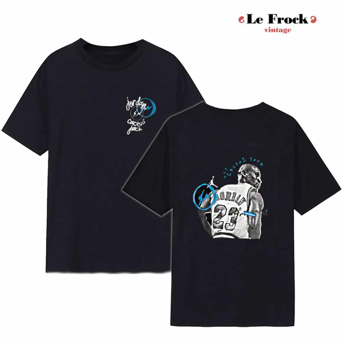 Nike Travis Scott Jordan Fragment T-shirt白色短袖t恤藤原浩閃電tee