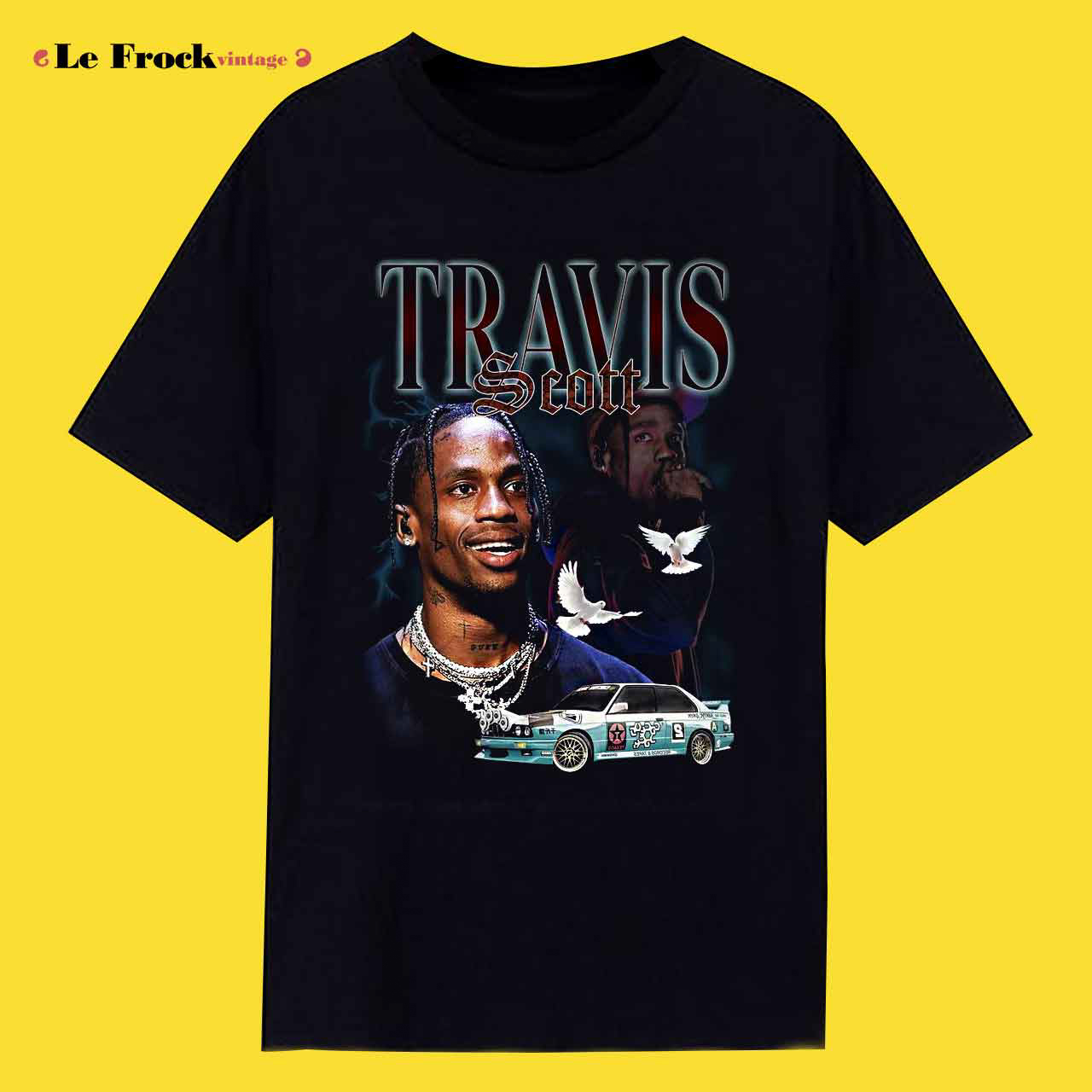 Travis Scott T-shirt Vintage Rap Tee - Lefrock Online Store