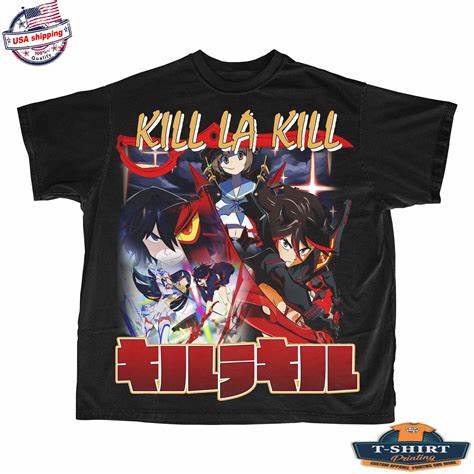 Sanbika Kill la Kill T Shirt Anime Vintage