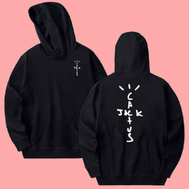 Travis Scott Cactus Jack Logo Black Hoodie