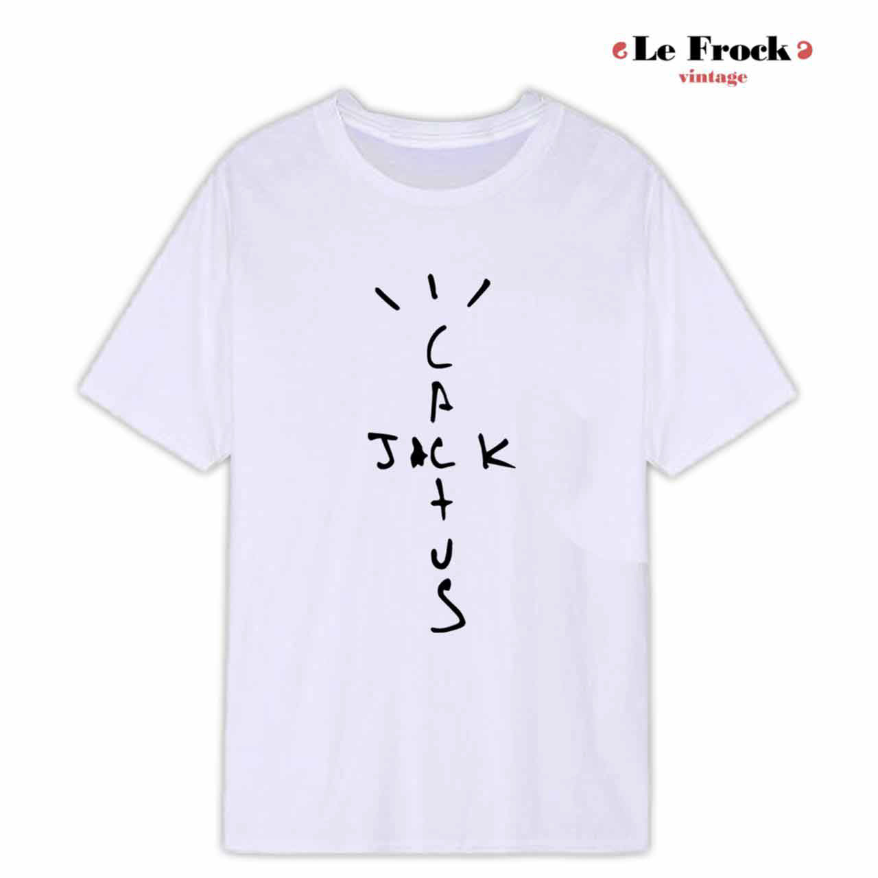 Cactus Jack Letters White T-Shirts