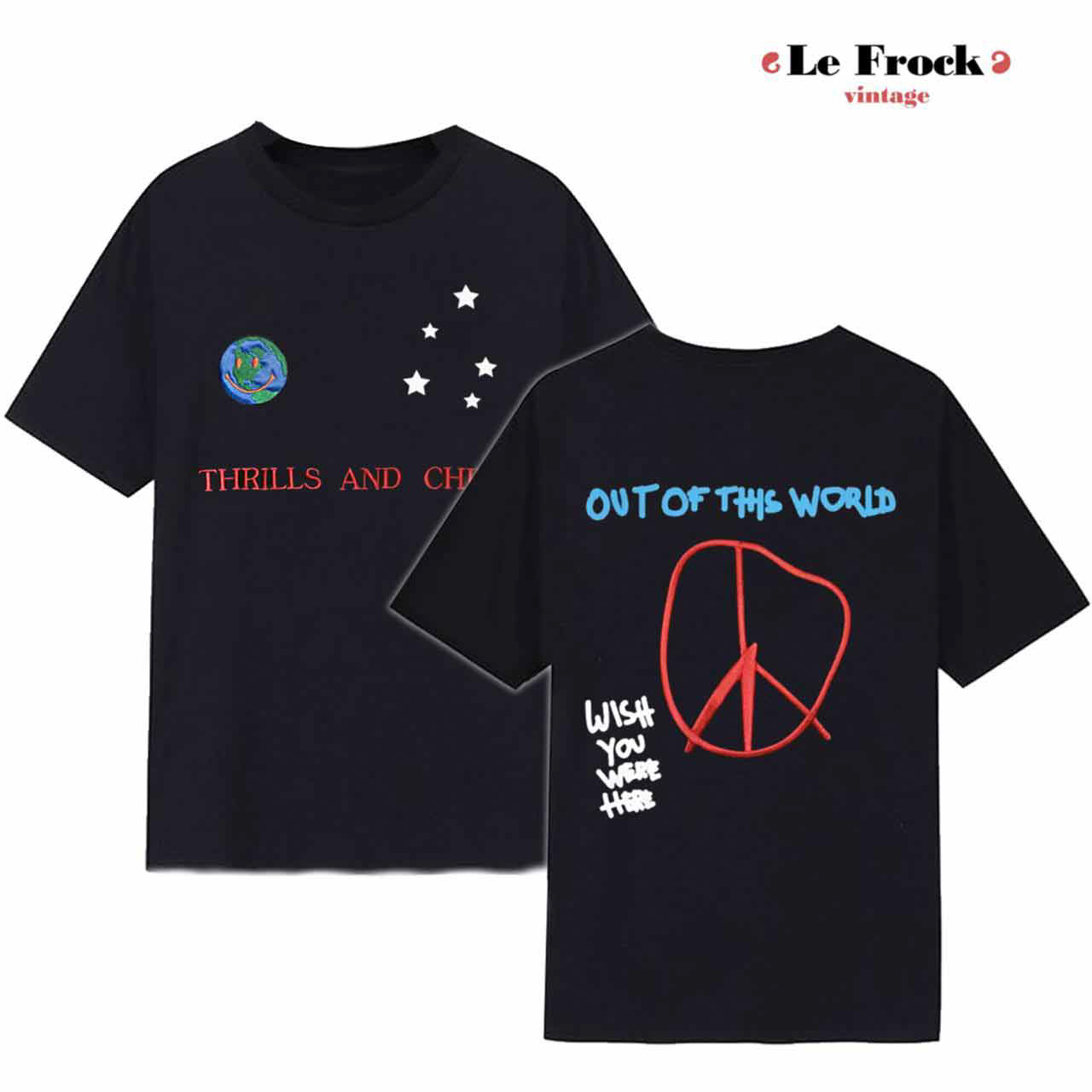 Travis Scott Astroworld Thrills and Chills T Shirt