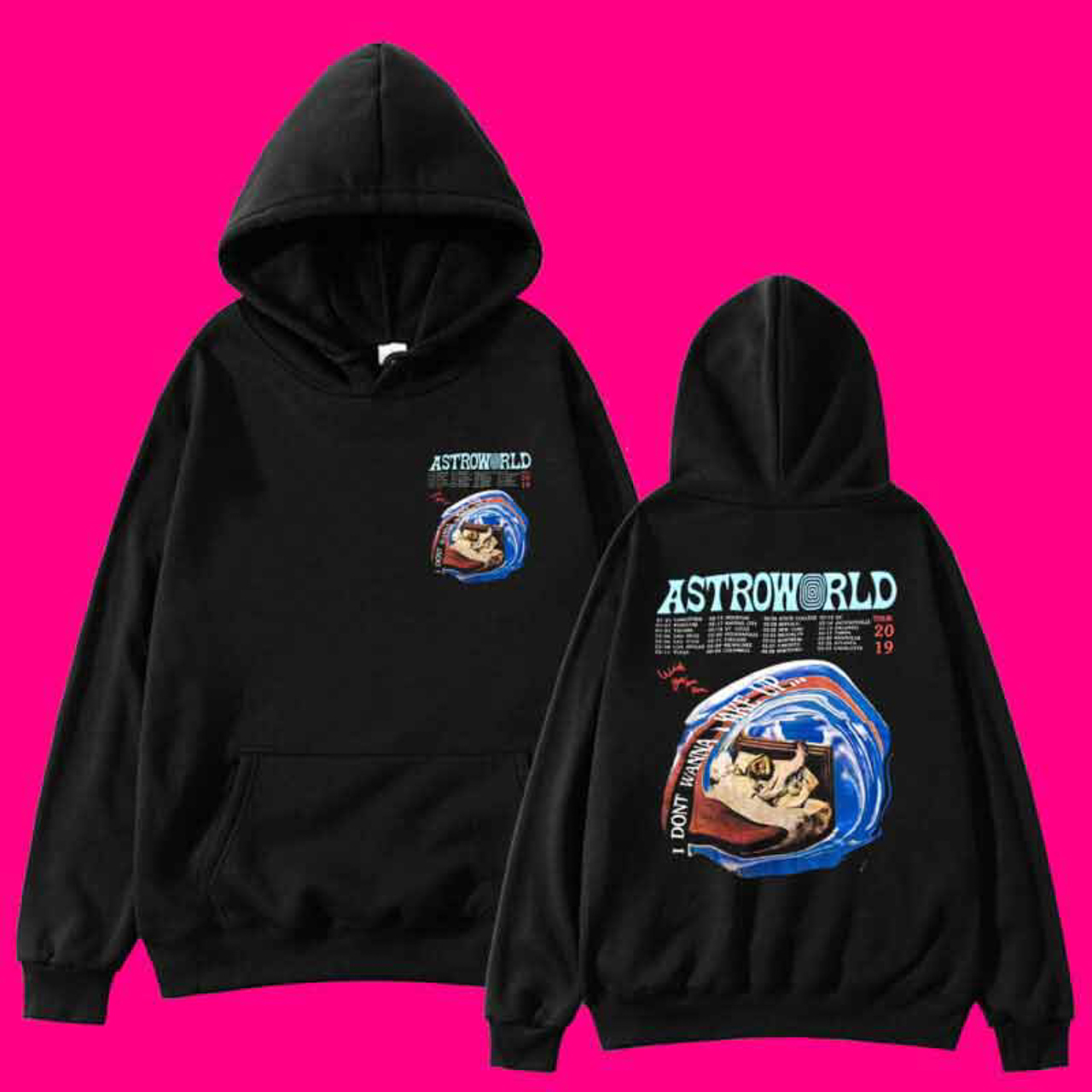 I Don’t Want to Wake Up Tour Travis Scott Astroworld Hoodie