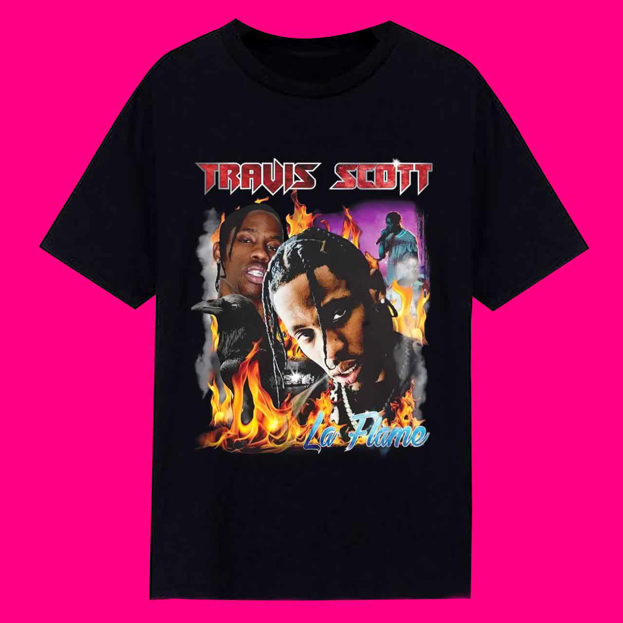 Travis Scott Graphic Tee Hip Hop Street Style Shirt