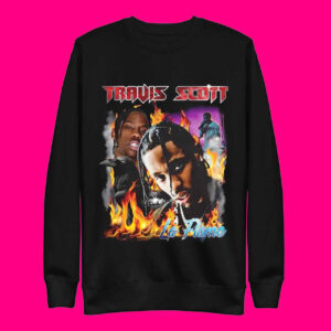 Travis Scott Graphic Tee Hip Hop Street Style Sweatshirt