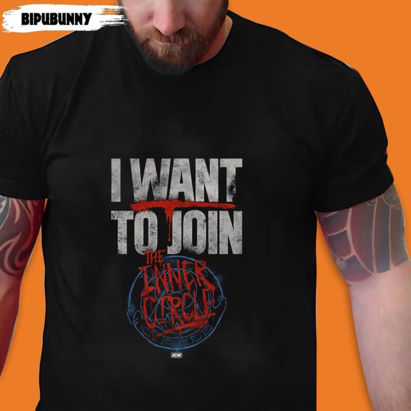 AEW Dynamite Chris Jericho T-Shirt  I Want To Join The Inner Circle