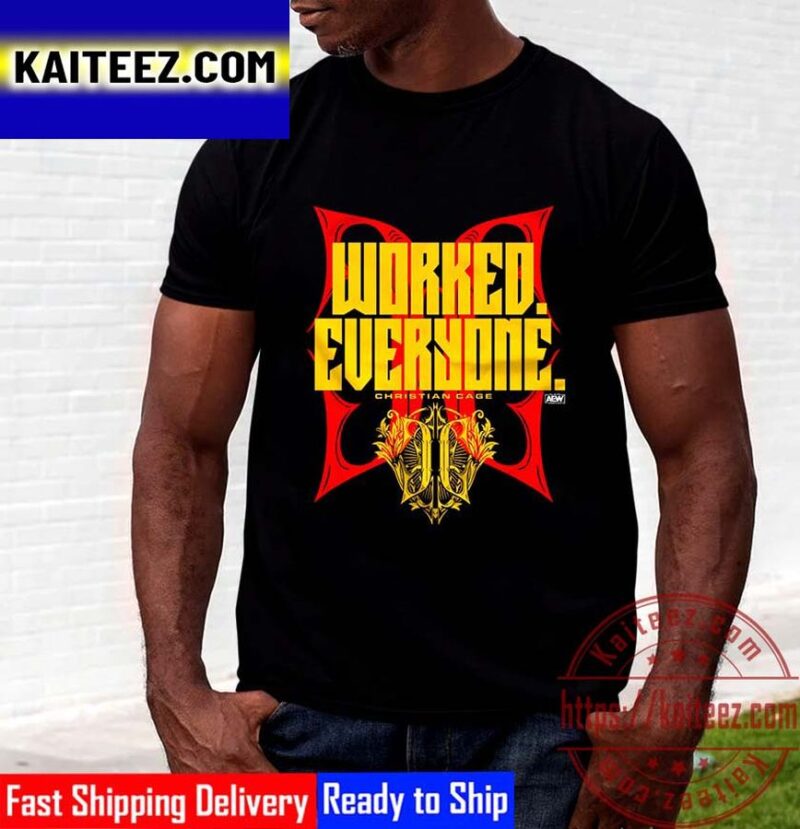 AEW Dynamite T-Shirt  Christian Cage Worked Everyone