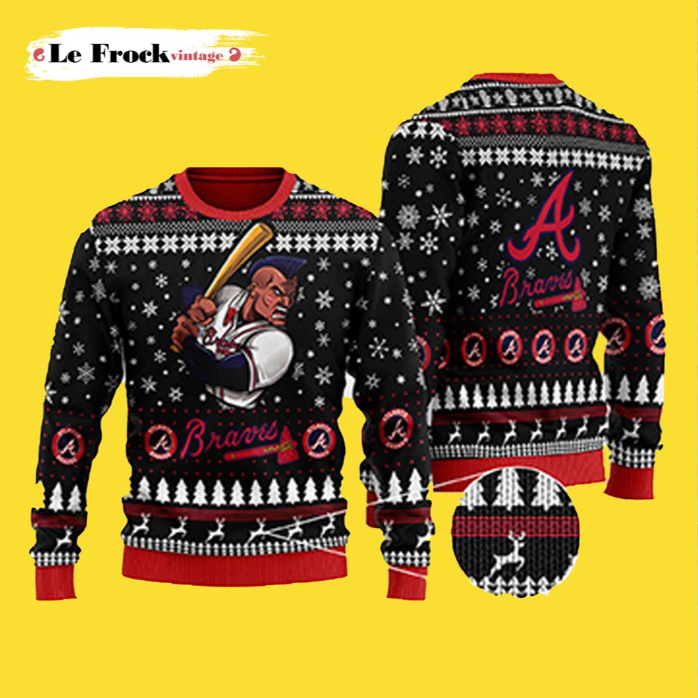Atlanta Braves World Series MLB 3D Ugly Christmas Sweater