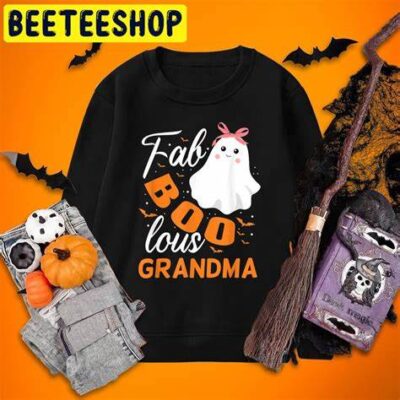 Fabulous Faboolous Ghost Grandma Halloween T-Shirt
