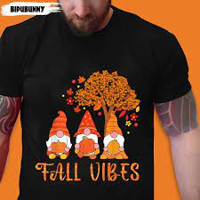 Fall Vibes Autumn Season Gromes Thanksgiving Pumpkin Funny Thanksgiving T-Shirt