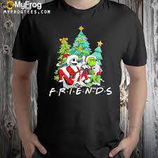 Friends Grinch Jack Skellington Grinch Christmas T Shirt Grinch Jack Xmas