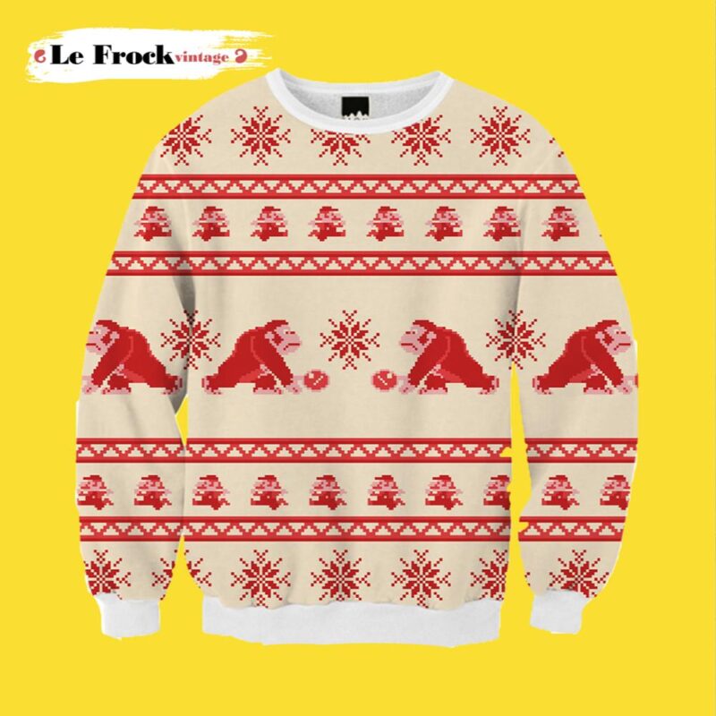 Funny Donkey Kong Christmas Sweater Hotsell