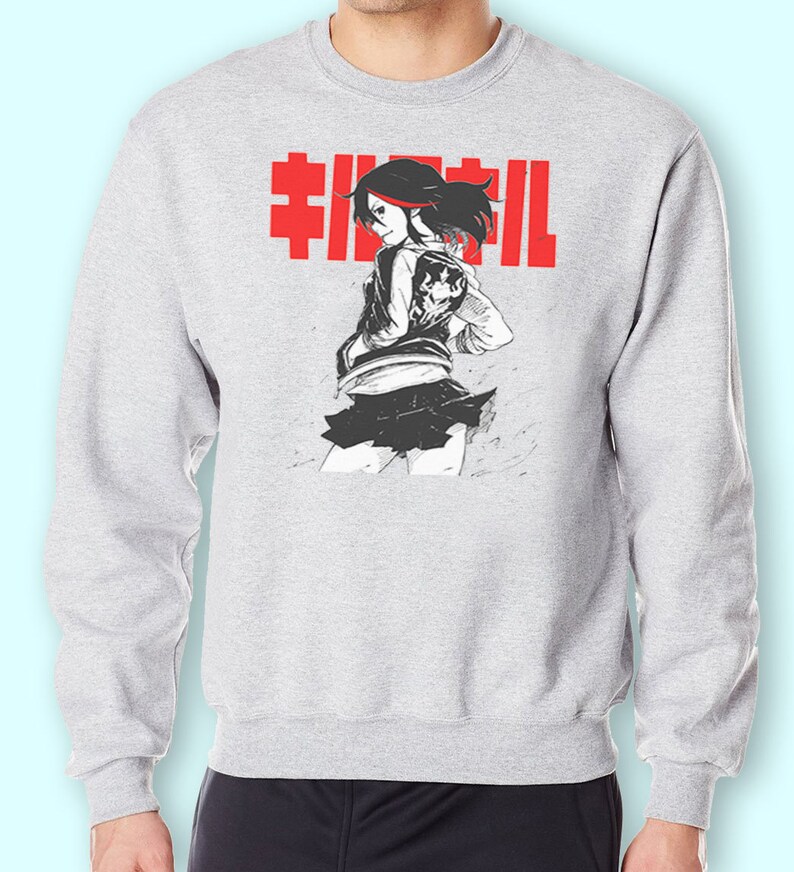 Kill La Kill Ryuko Matoi With Japanese Red Logo Anime Inspired T Shirt