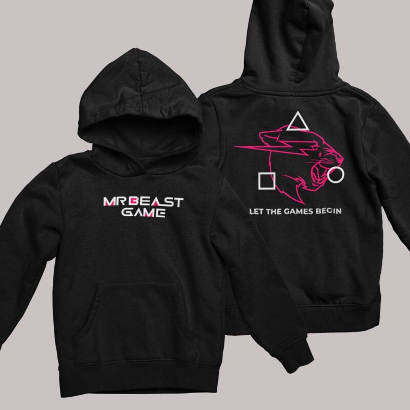 Mr Beast Squid Game Hoodie Mr Beast Squid Game Let The Games Begin