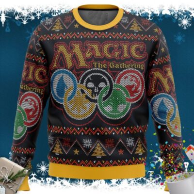 New Magic the Gathering Ravnica Mtg Ugly Christmas Sweater