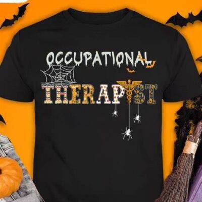 OT Occupational Therapy Therapist Halloween OTA Spooky Funny Halloween T-Shirt