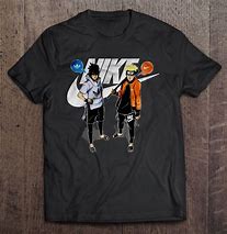 Sasuke Adidas With Naruto Nike T-Shirt