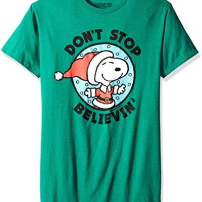 Snoopy Don't Stop Believing Christmas Snoopy Christmas T Shirt