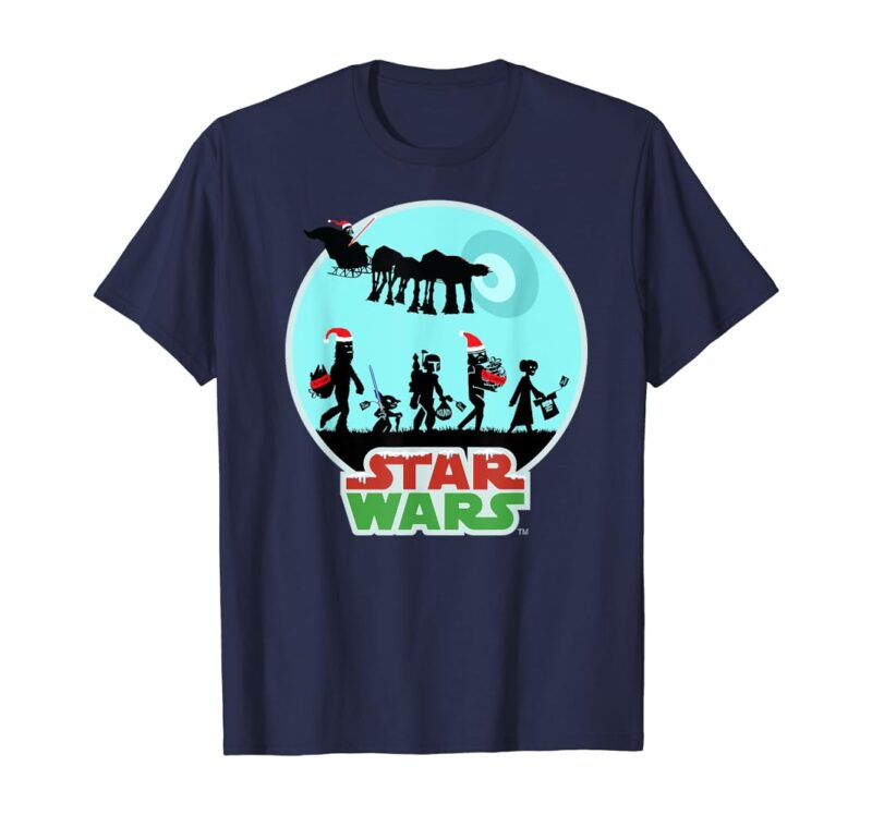 Star Wars Christmas T Shirt Characters Holiday Gifts Death Star