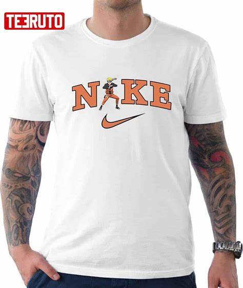 Vintage Nike Logo Naruto Anime T Shirt