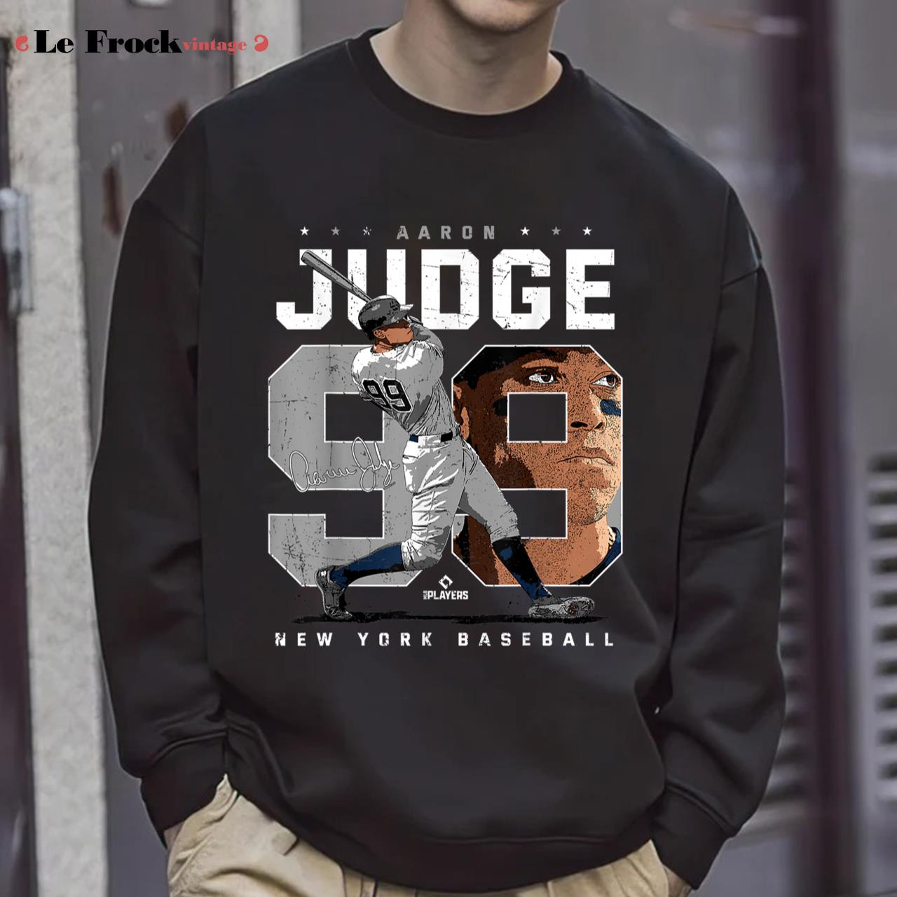 Aaron Judge Number Portrait Baj New York MLB Aaron Judge T-Shirt 