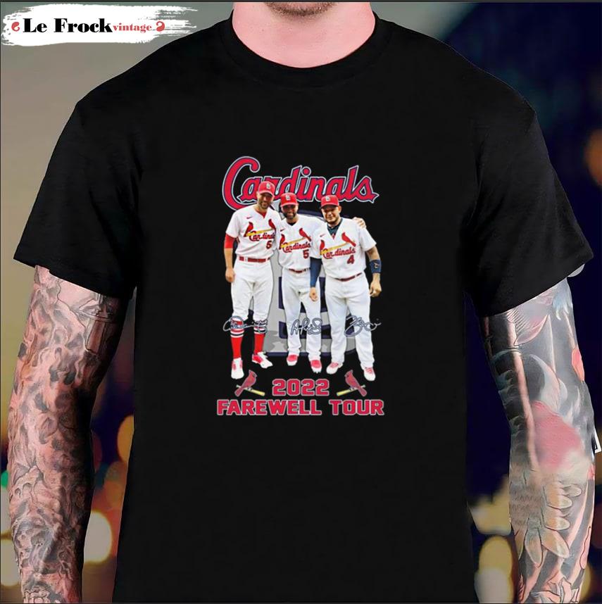 Albert Pujols T-Shirt St Louis Cardinals 2022 Farewell Tour Signatures