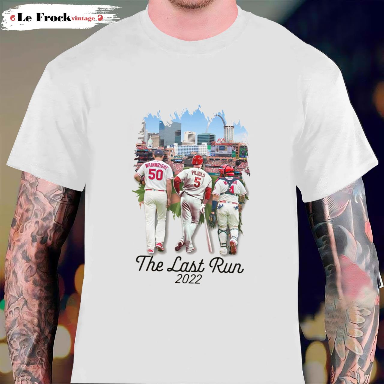 Albert Pujols T-Shirt St Louis Cardinals The Last Run Molina Wainwright And Pujols