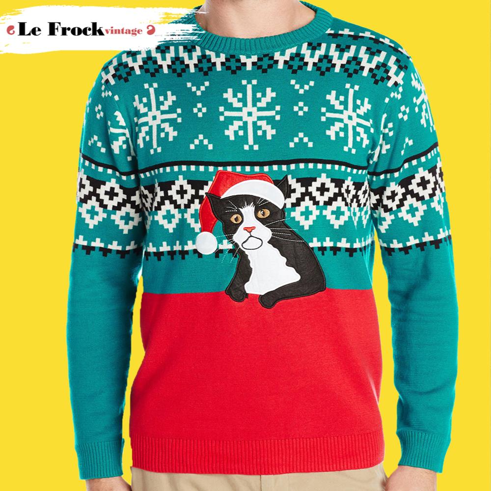 Big Lebowski Cat Ugly Christmas Sweater