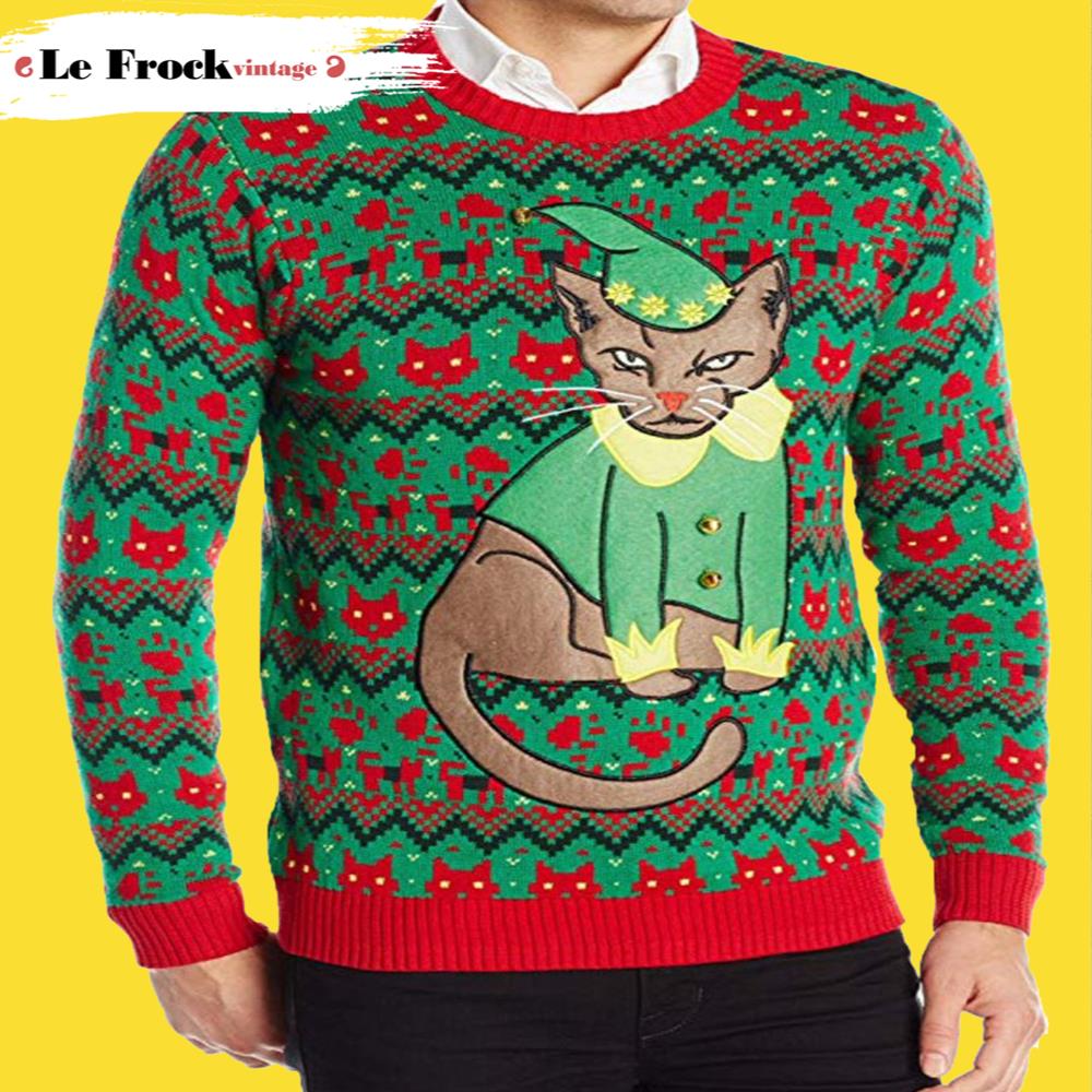 Cat Merry Christmas Cat Ugly Christmas Sweater