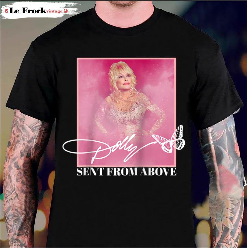 Dolly Parton Sent From Above Raglan Baseball Dolly Parton T-Shirt
