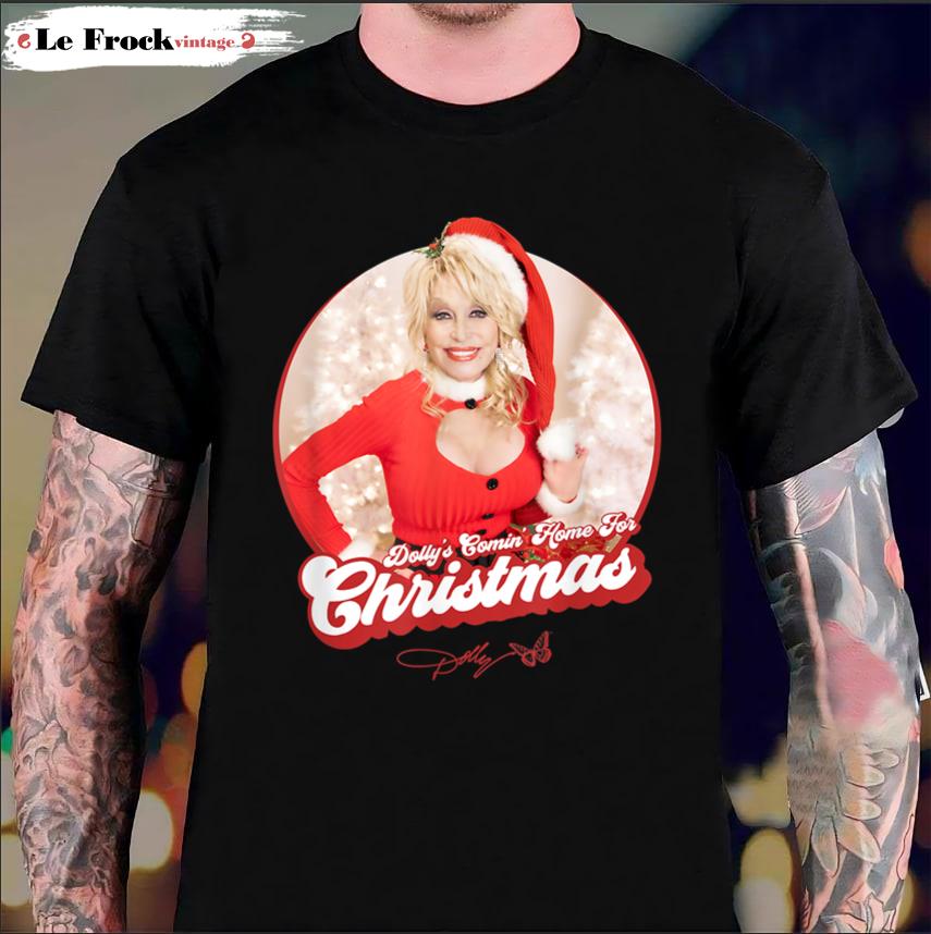 Dolly Partons Comin Home For Christmas Dolly Parton T-Shirt