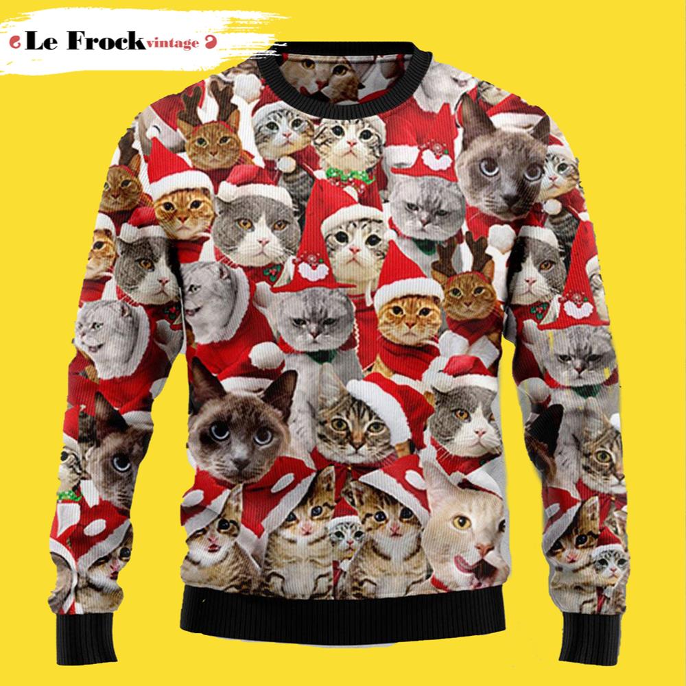 Lovely Cats Xmas Cat Ugly Christmas Sweater