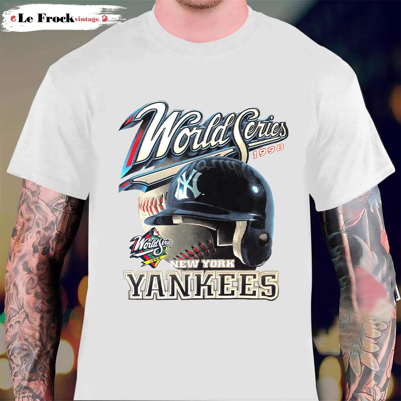 MLB New York Yankees 1998 World Series Yankees T-Shirt Vintage Graphic Tee