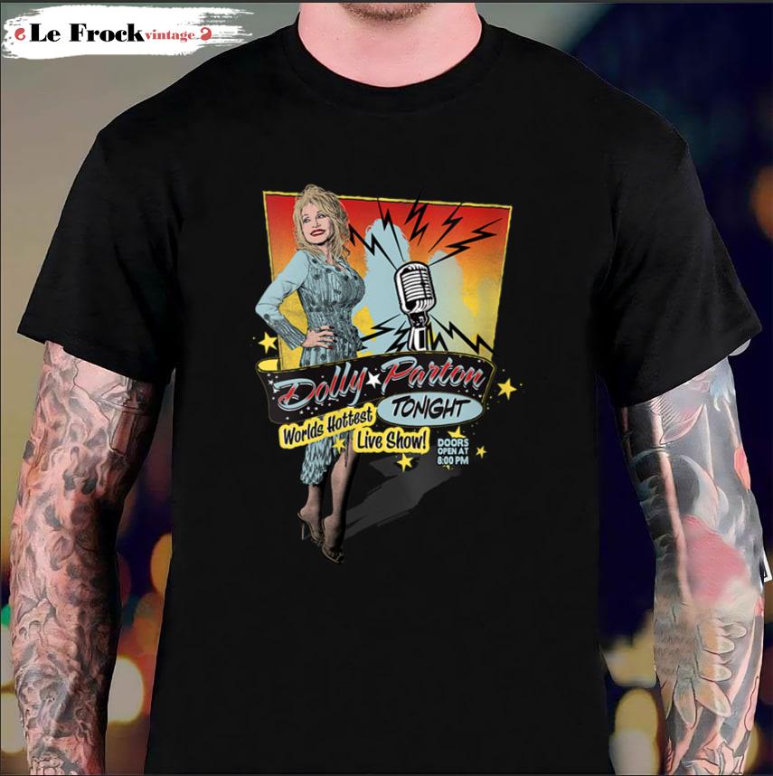 Womens Dolly Parton Worlds Hottest Live Show Dolly Parton T-Shirt