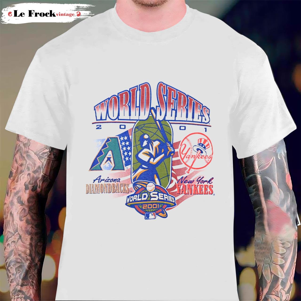 Y2K Arizona Diamondbacks New York Yankees 2001 World Series Yankees T-Shirt