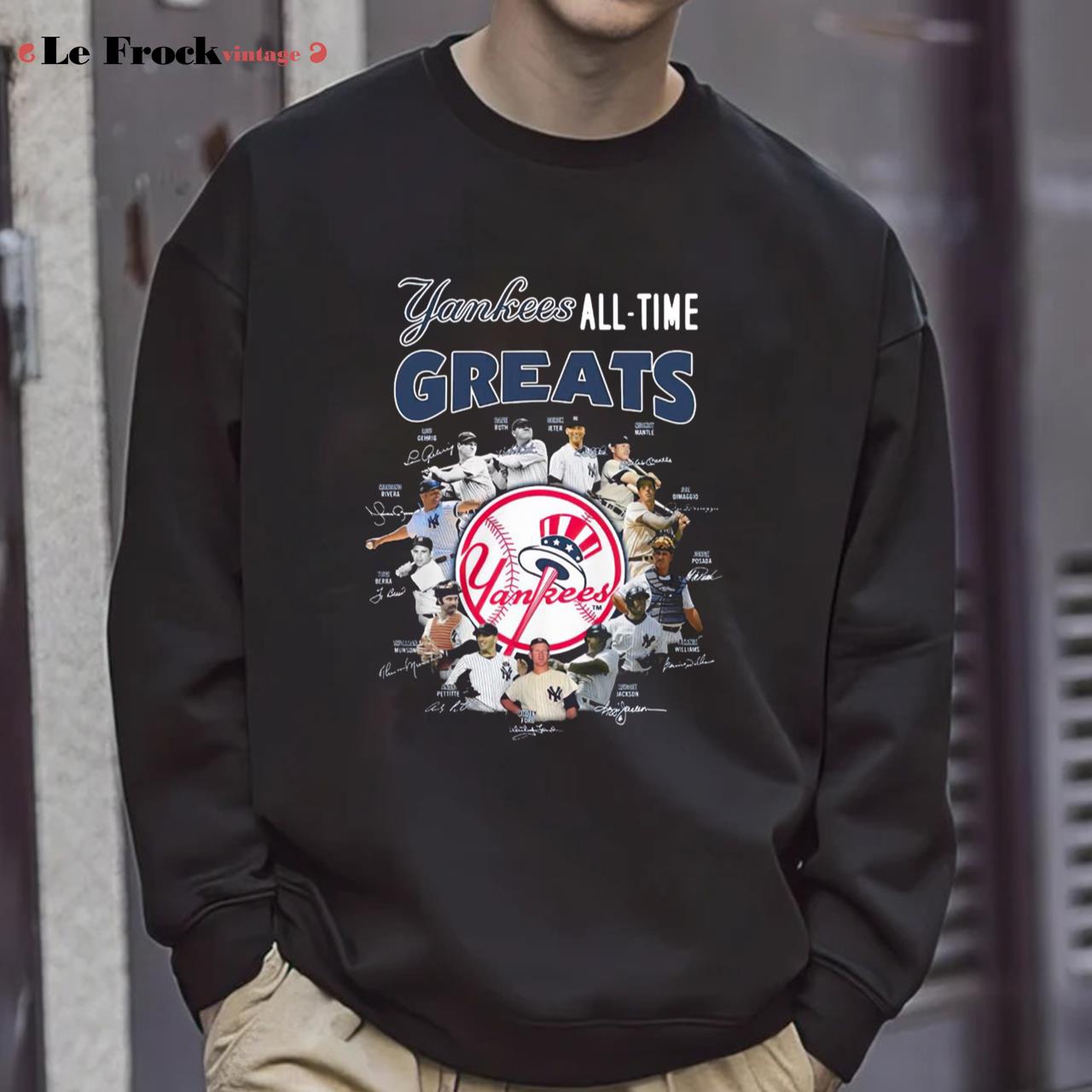 Yankees All Time Greats Yankees T-Shirt 2022 Vintage Signature