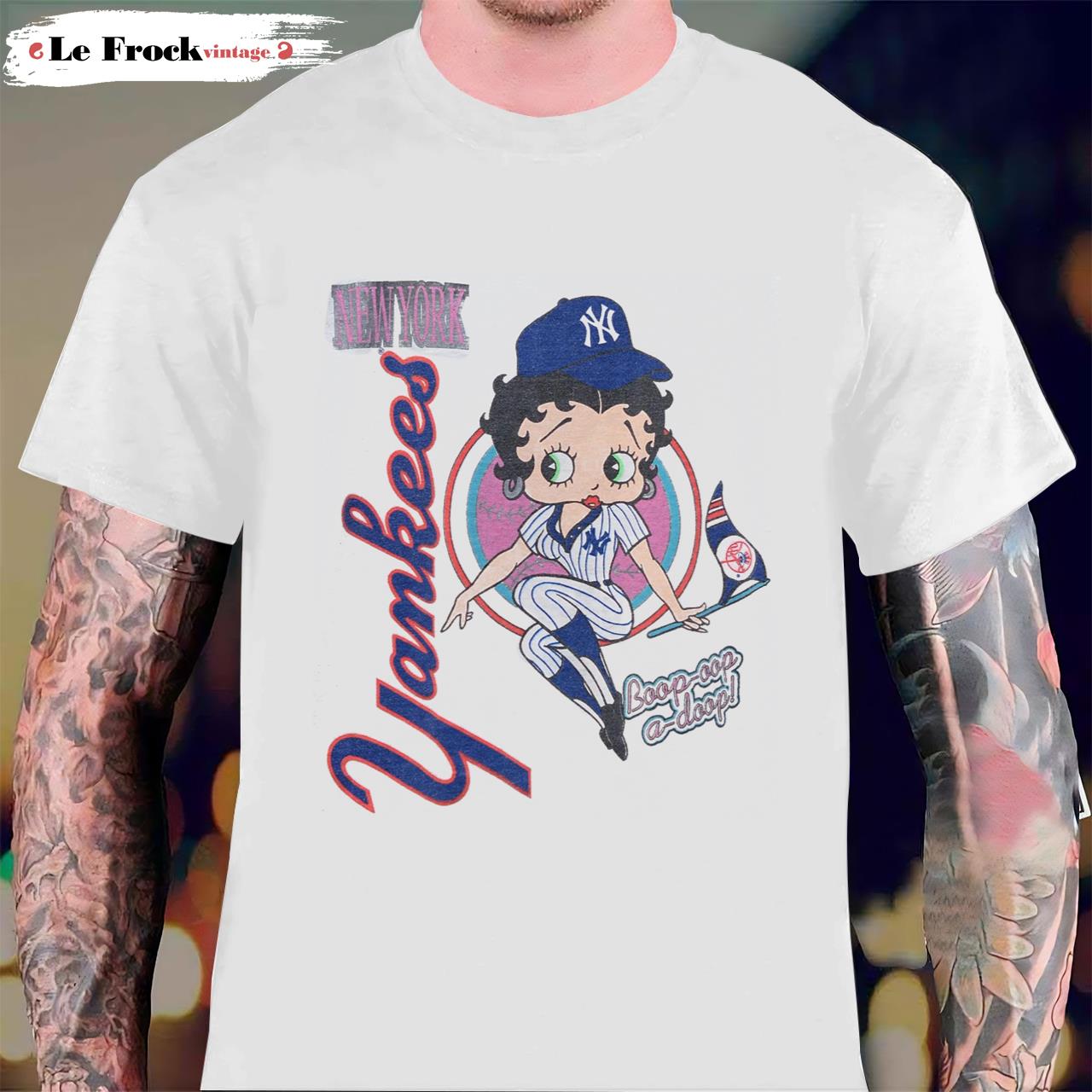 Yankees T-Shirt Unisex Vintage MLB New York Yankees Betty Boop