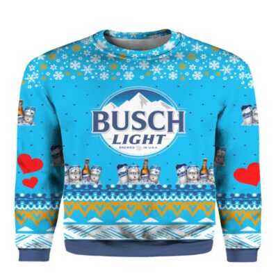 Busch Light Beer Ugly Christmas Sweater Amazing Gift Idea Christmas Gift