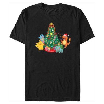 Christmas Tree And Pokemon Christmas T-Shirt