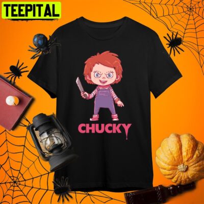 Chucky T-Shirt  Funny Chibi