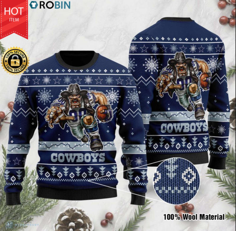 Dallas Cowboys Personalized Ugly Christmas  Dallas Cowboys Ugly Christmas Sweaters
