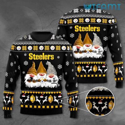 Gnomes Pittsburgh Steelers Ugly Christmas Sweater
