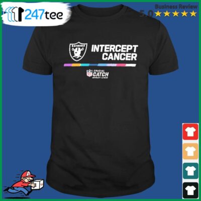 Las Vegas Raiders T-Shirt Intercept Cancer 2022 NFL Crucial Catch Performance