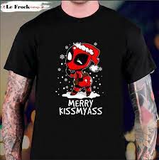Merry Kiss My Ass Spiderman Christmas T-Shirt