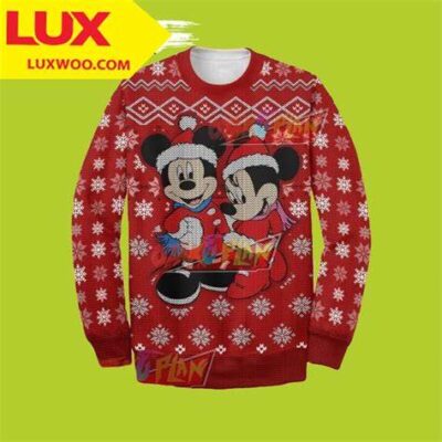 Mickey Mouse Thanksgiving Ugly Sweater Mickey Mouse Family Holiday