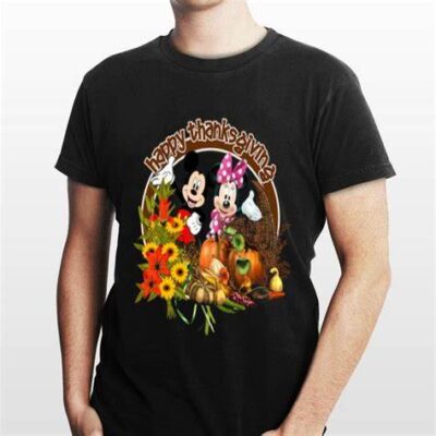 Thanksgiving Mickey And Minnie Mickey Mouse Thanksgiving T-Shirt