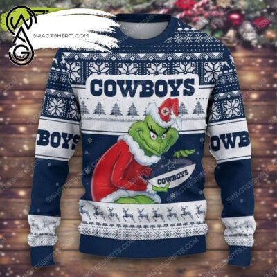 The Grinch And Dallas Cowboys Ugly Christmas Sweater