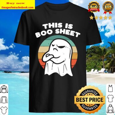 This Is Boo Sheet Ghost Retro Halloween Costume T-Shirt