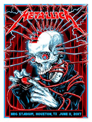 Houston Metallica Concert Poster Rock N Roll Photo Picture Photograph, Metallica Poster
